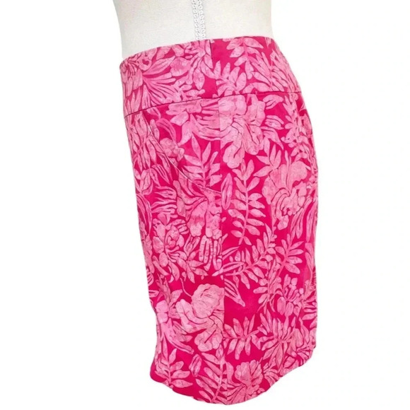 Vintage Nicole Miller Pink Floral Hawaiian Print Mini Skirt – Made in USA - Picture 7 of 9